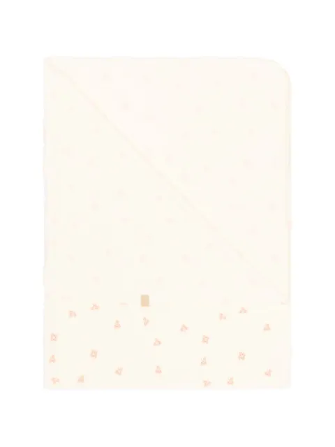 Bamboom leaf-pattern baby blanket