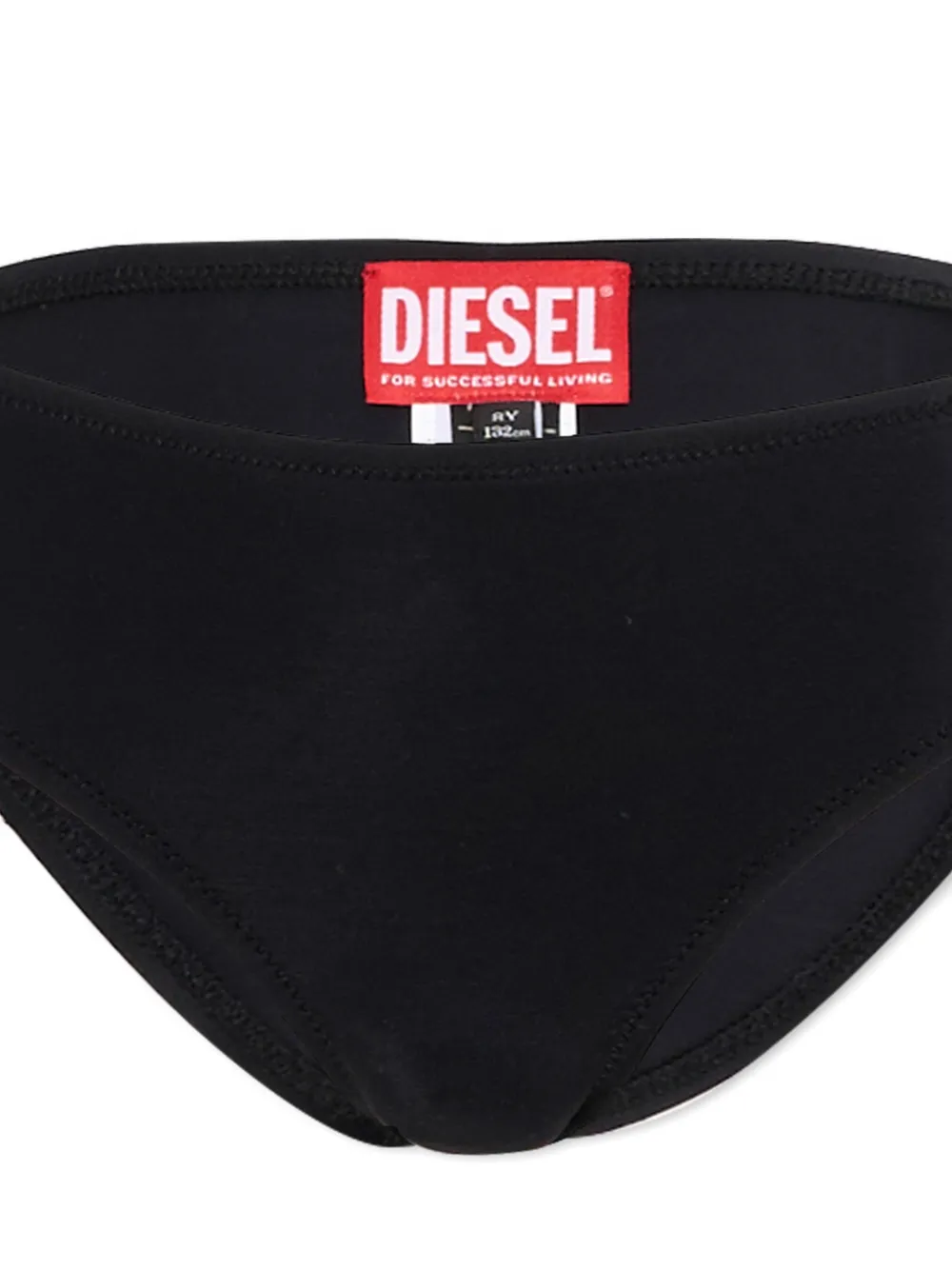 Diesel Kids Zwembroek met logodetail Zwart