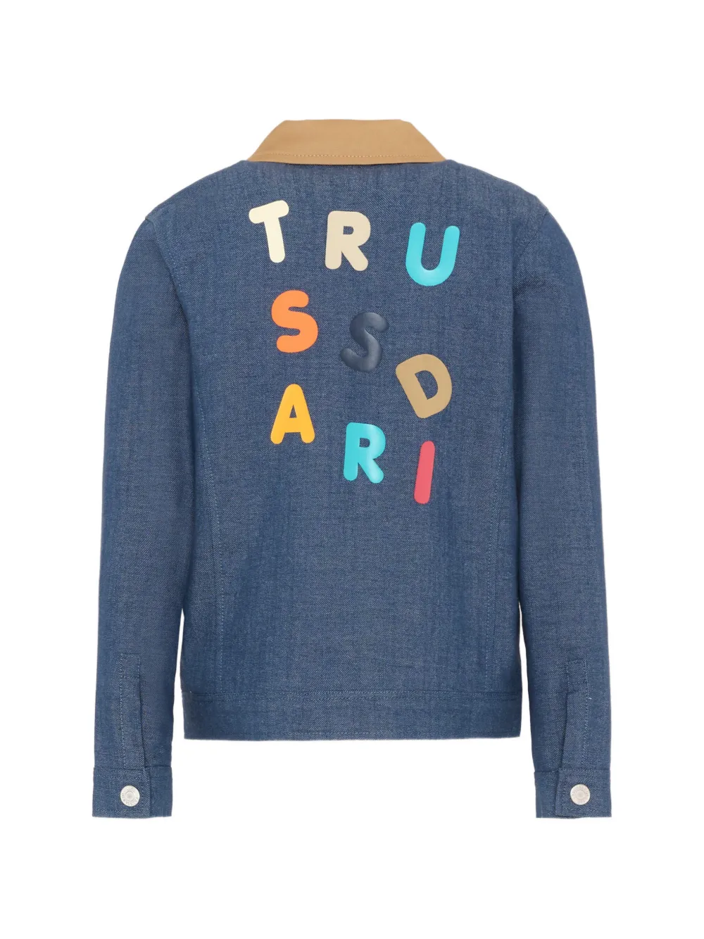  Trussardi Junior Chaqueta Con Apliques - Azul 