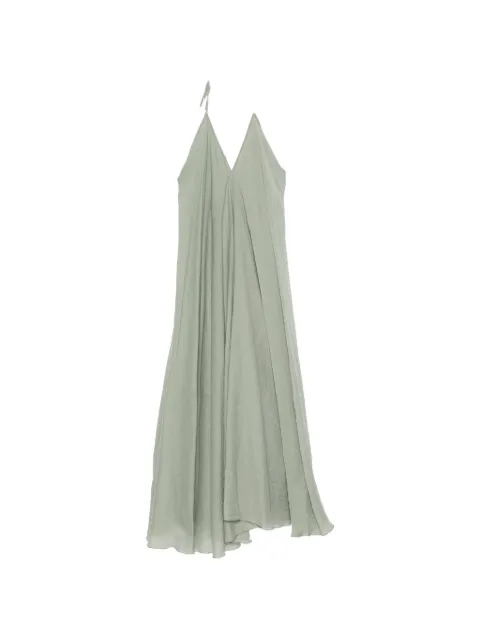 DIXIE halterneck V-neck maxi dress
