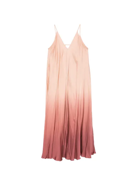 DIXIE ombré-effect satin maxi dress