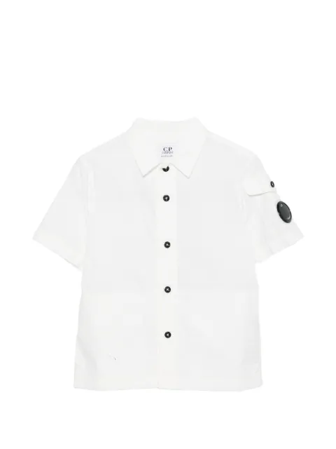 C.P. Company Kids camisa con parche del logo