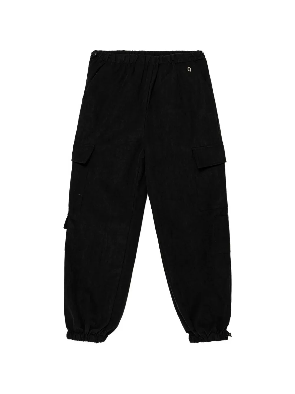 guess kids elasticated cargo pants - Nero