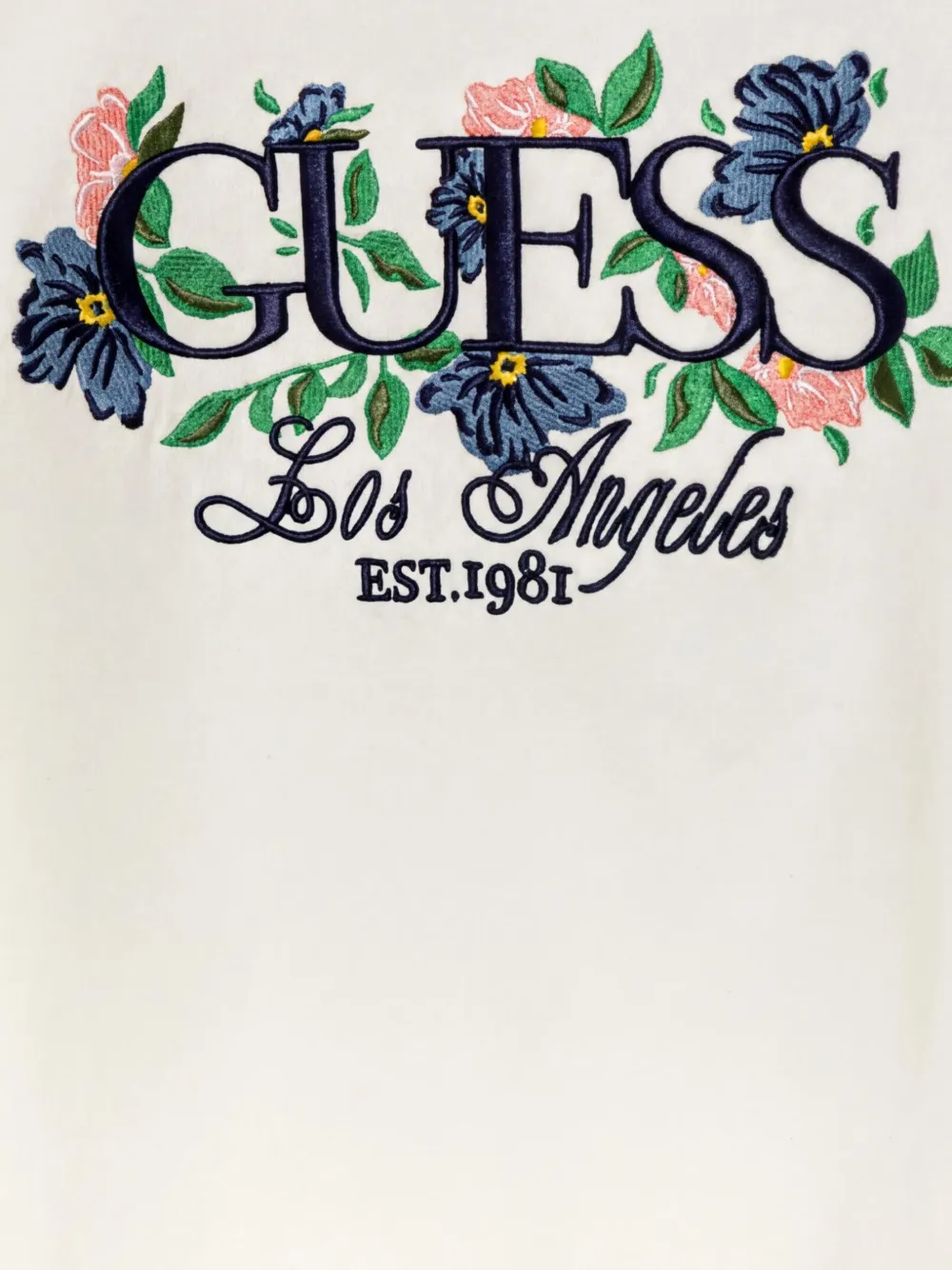 guess kids Hoodie met bloemenprint Wit