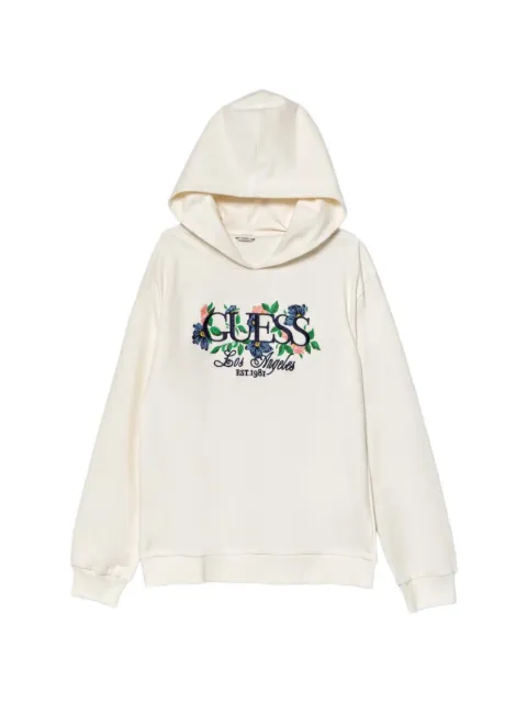 guess kids hoodie con estampado floral