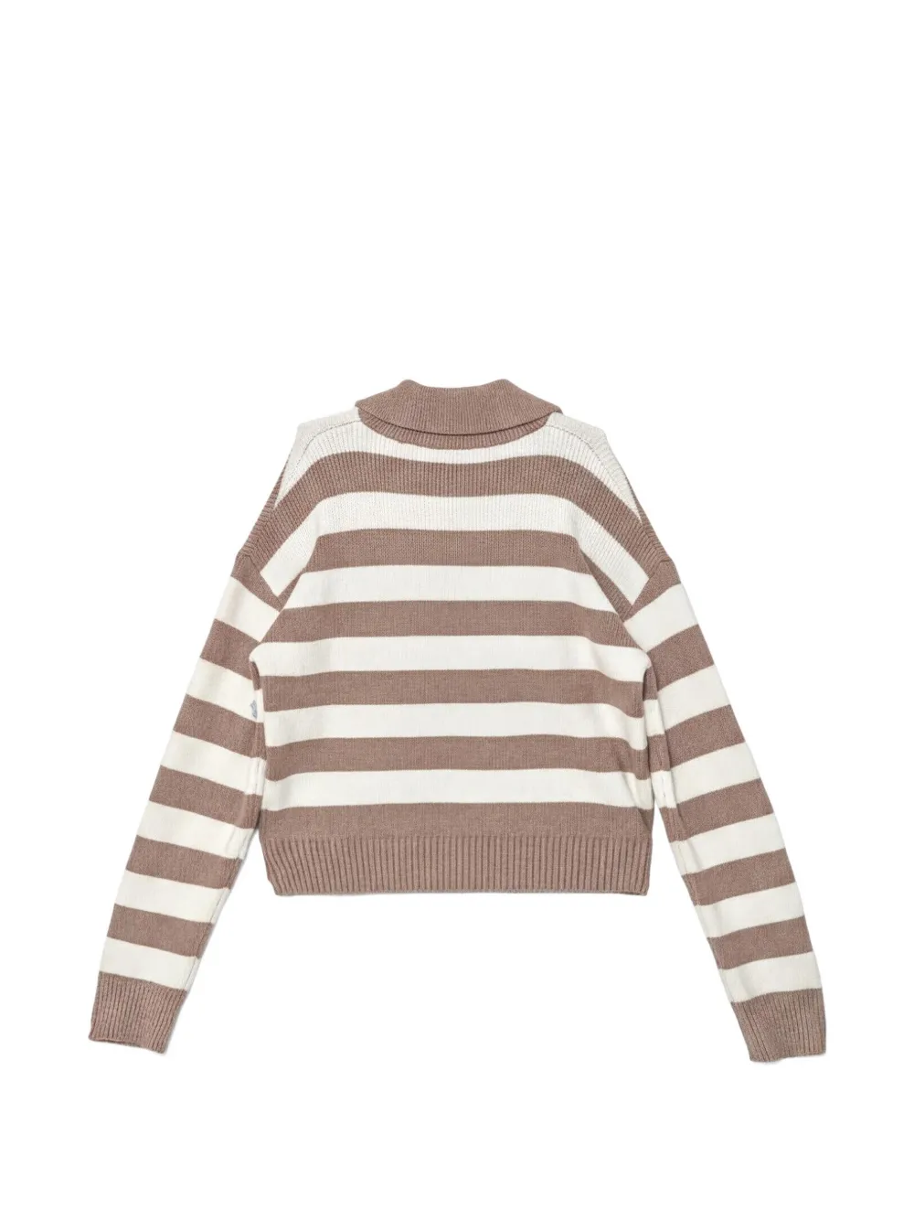 guess kids Gestreepte trui met polokraag Beige