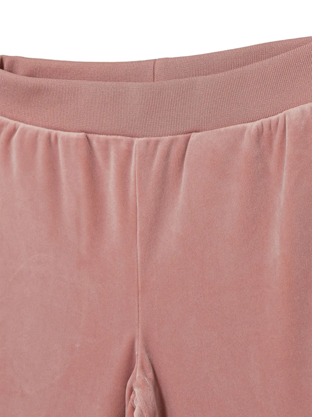 guess kids logo-embellished velvet tracksuit Roze
