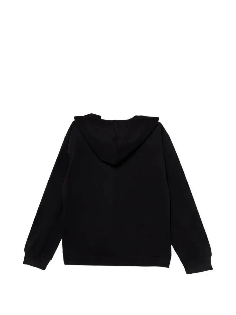 guess kids rhinestone-embellished hoodie Zwart
