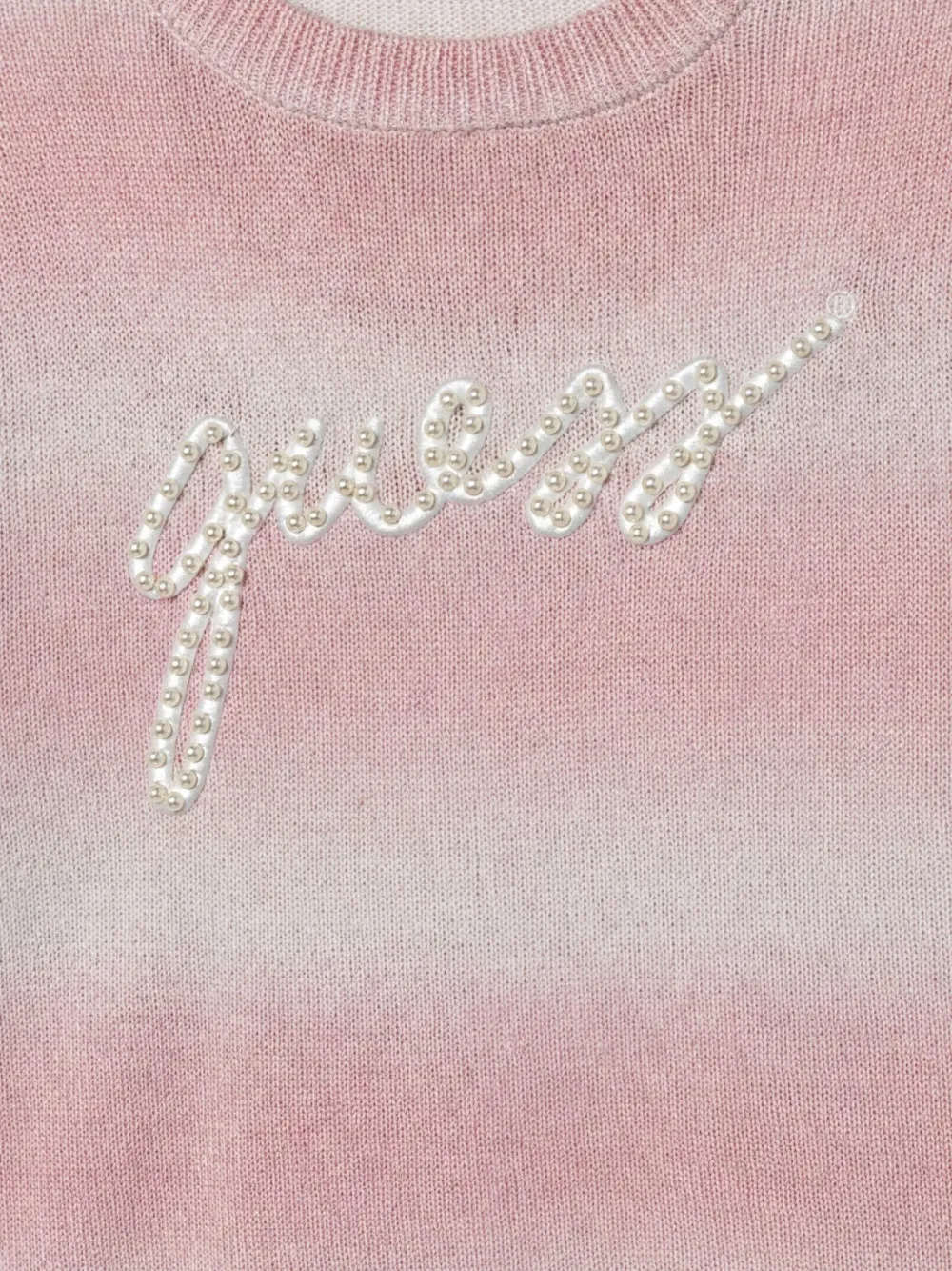 guess kids Sweater verfraaid met logo Roze