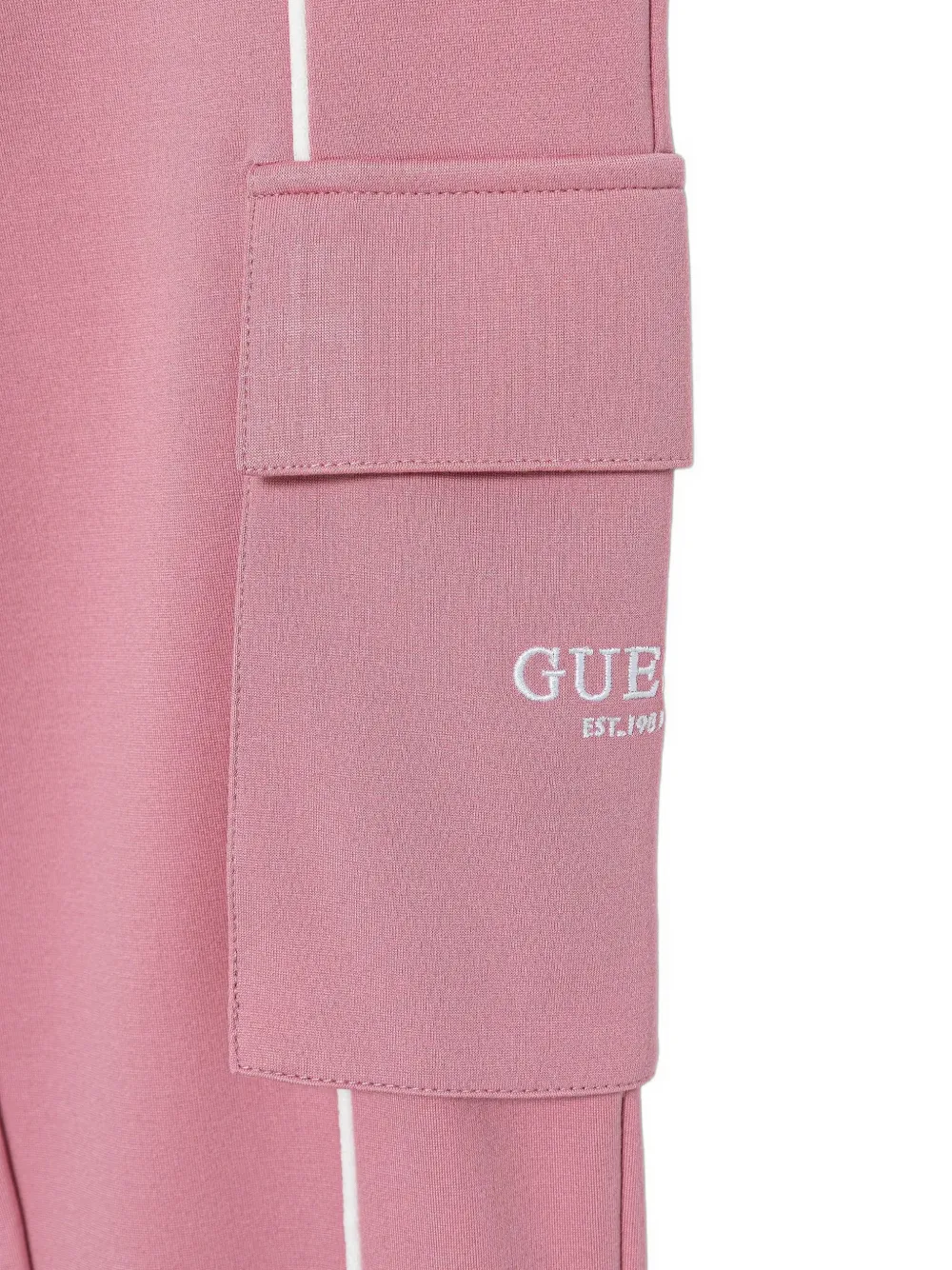 guess kids logo-print piping track pants Roze