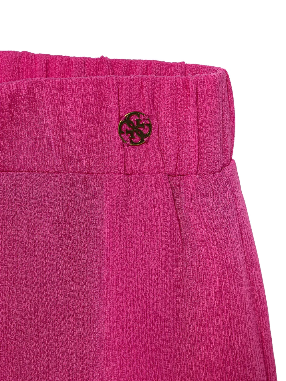 guess kids logo-plaque palazzo pants Roze