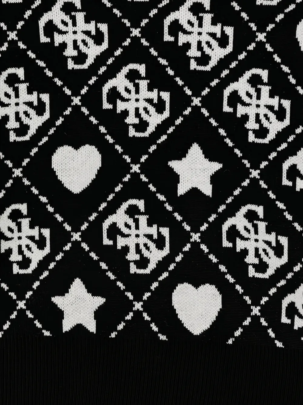 guess kids Trui met jacquard Zwart