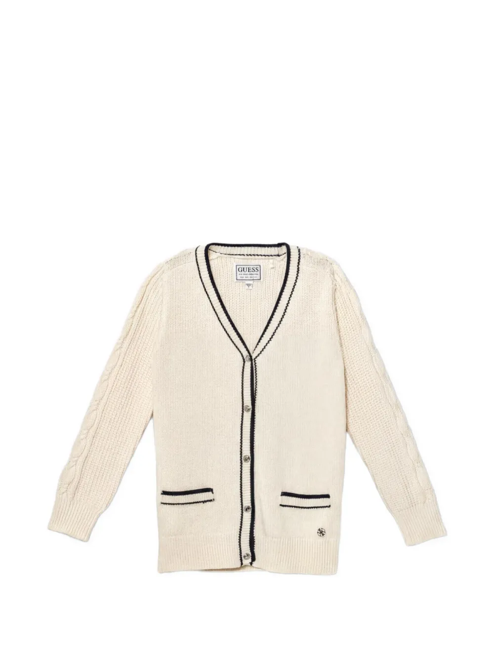 guess kids Cardigan mit V-Ausschnitt - Nude