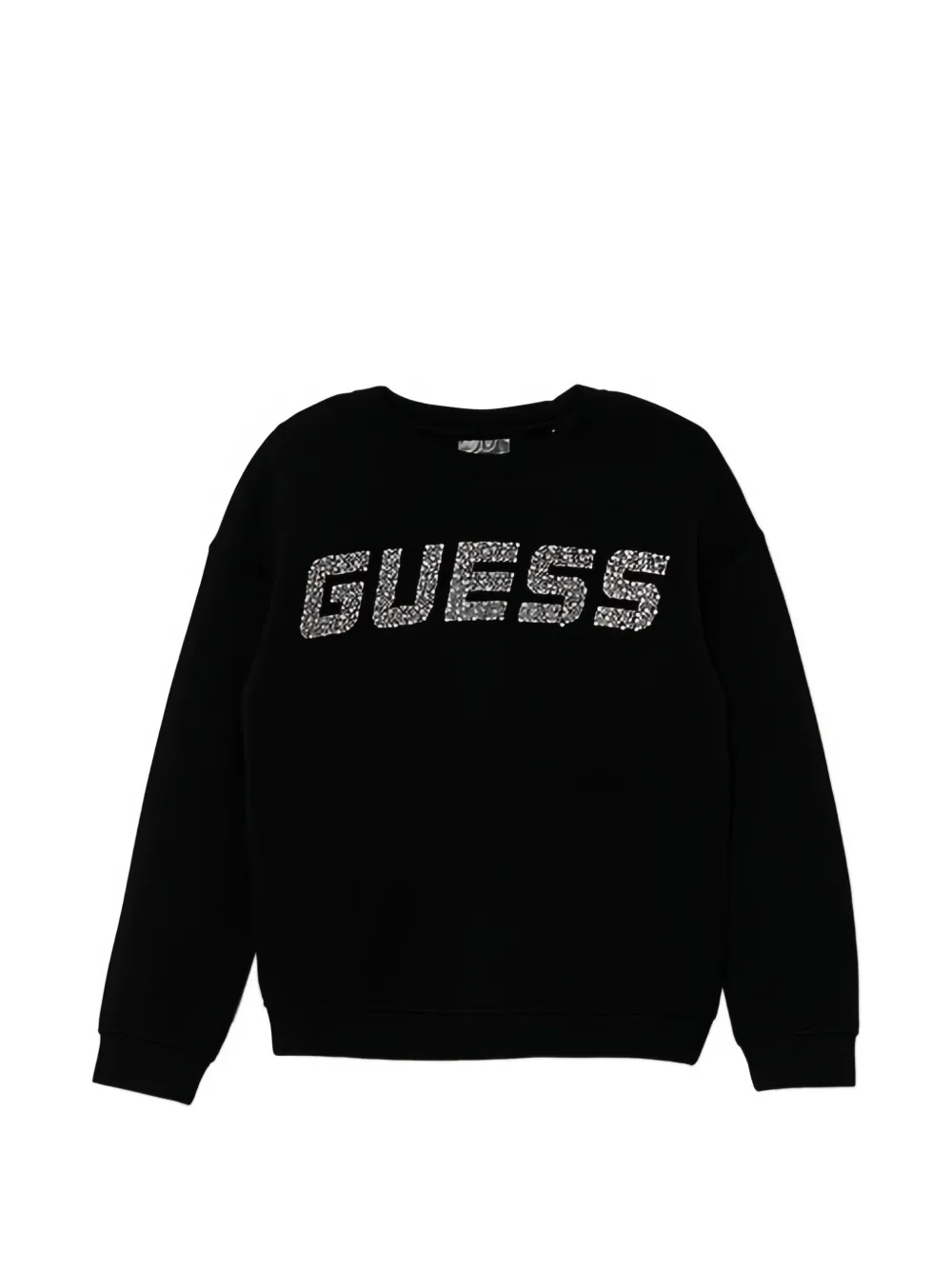 guess kids rhinestone-embellished sweatshirt - Schwarz