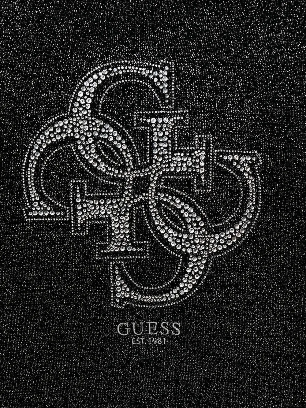 guess kids Trui met logo van studs Zwart