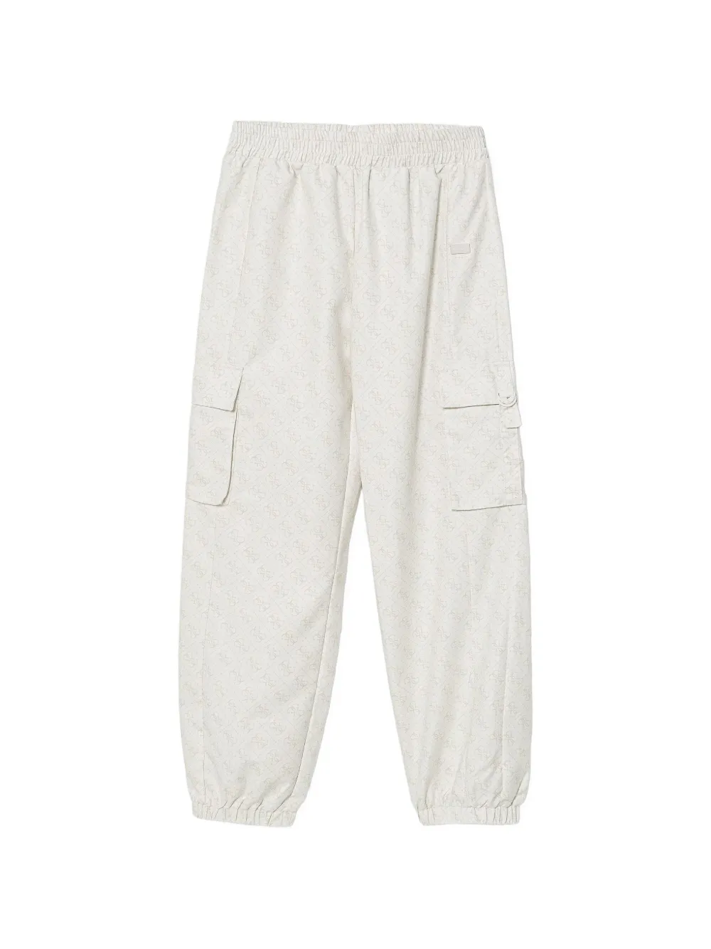 guess kids logo-print cargo pants - Toni neutri