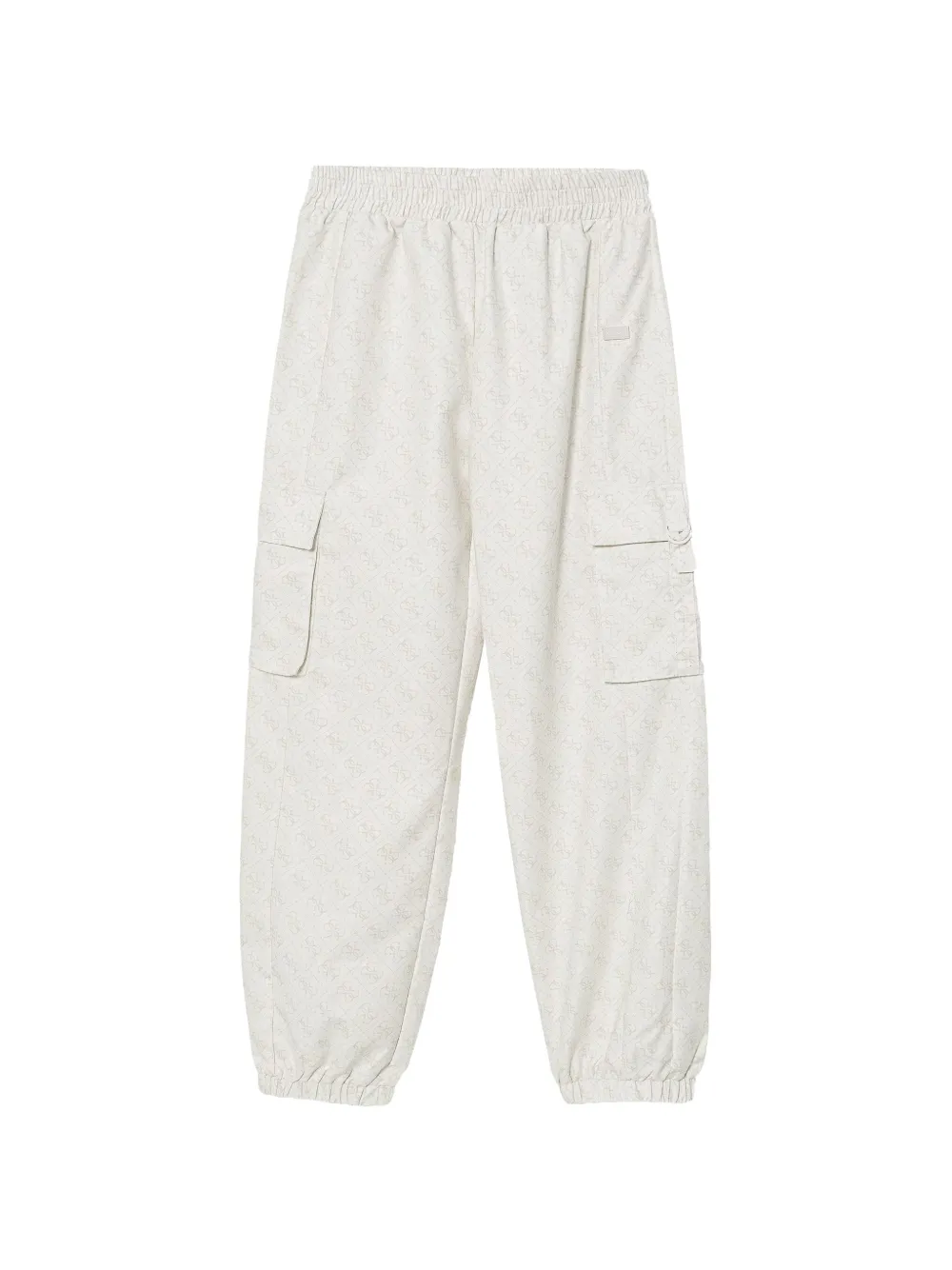 guess kids logo-print cargo pants - Toni neutri