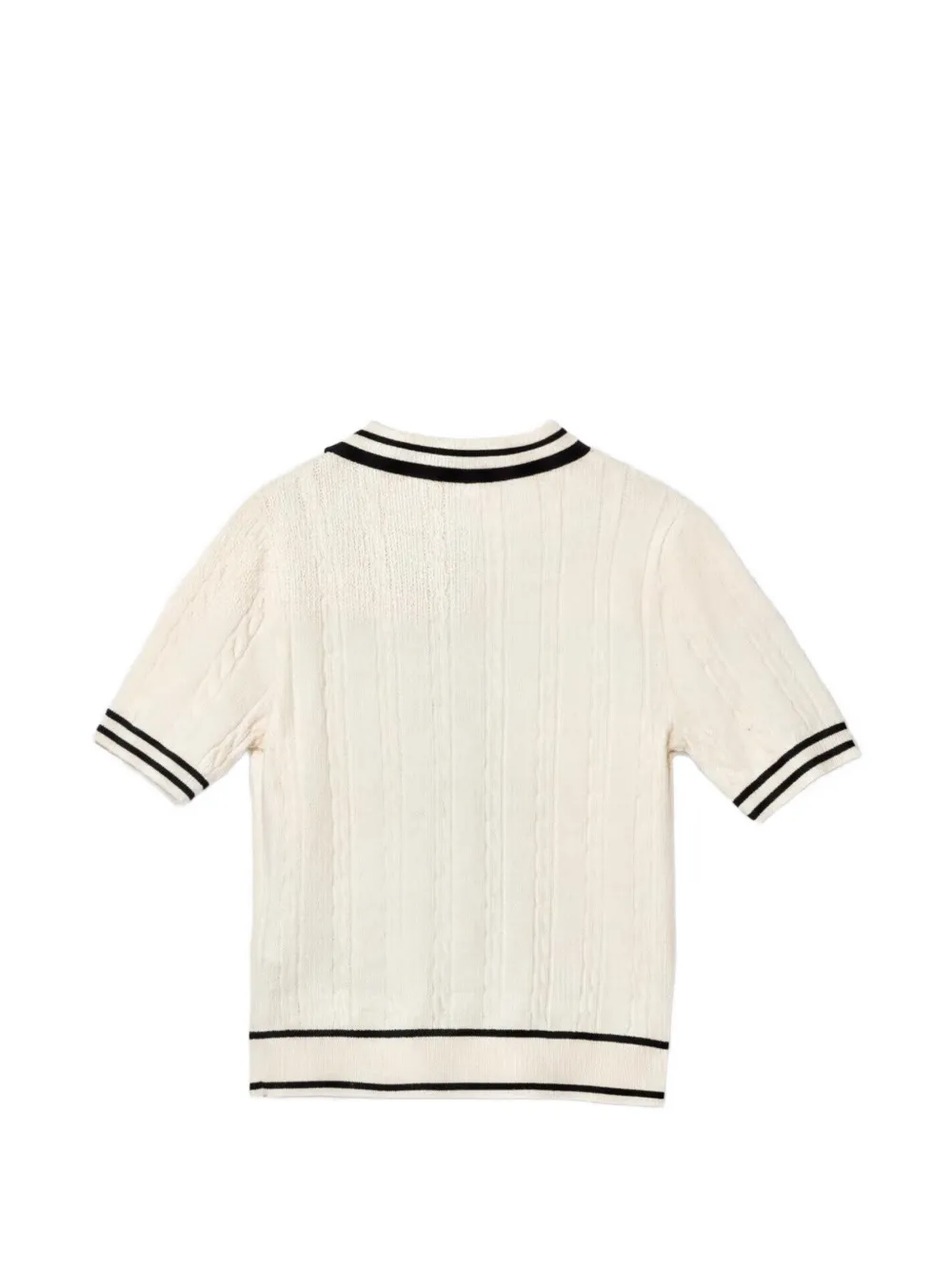 guess kids Kabelgebreide gestreepte top Beige