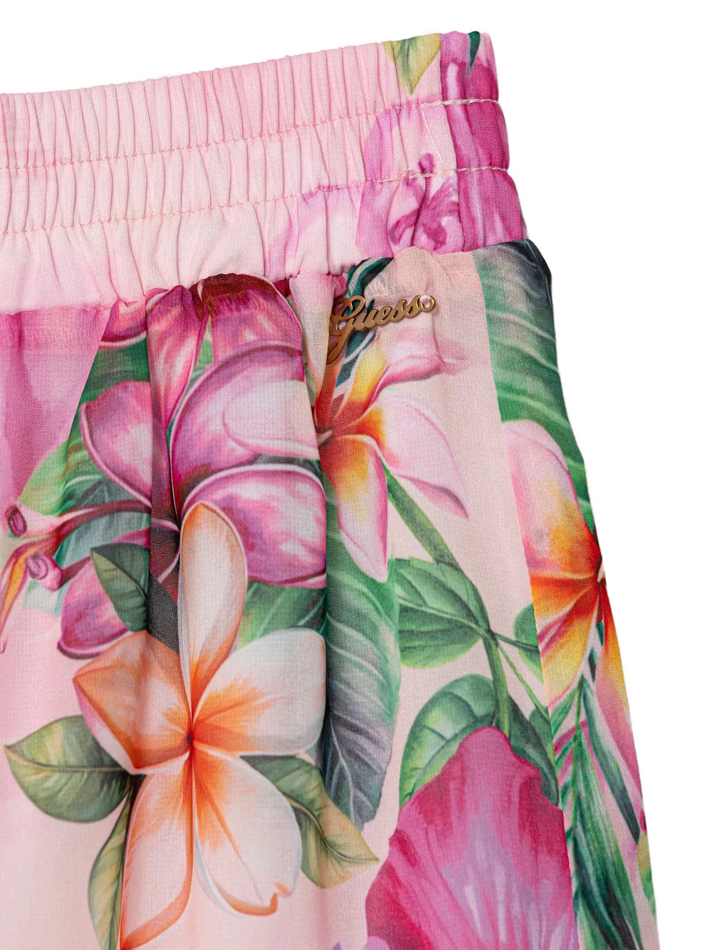 guess kids floral-print palazzo pants Roze