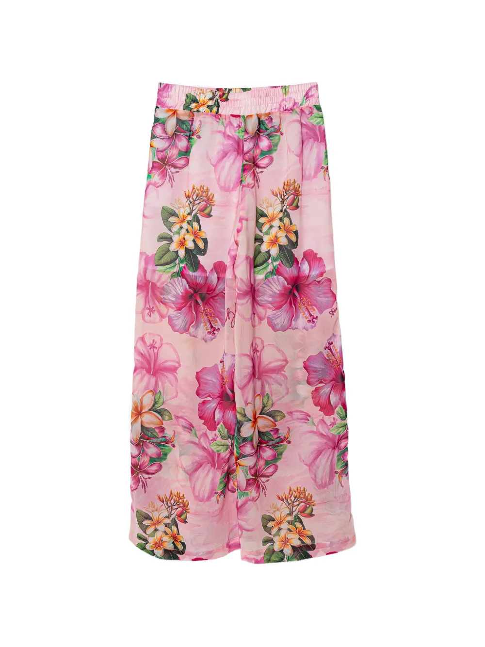 guess kids floral-print palazzo pants Roze