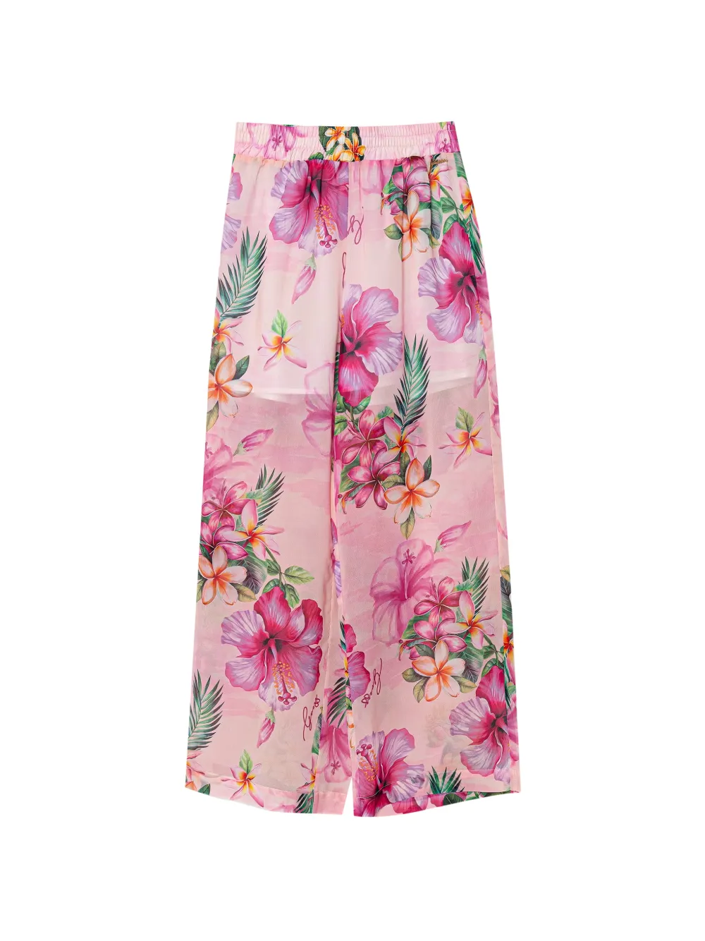 guess kids floral-print palazzo pants - Rosa