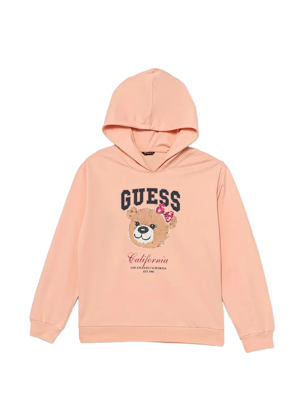 guess kids hooded graphic hoodie - Orange
