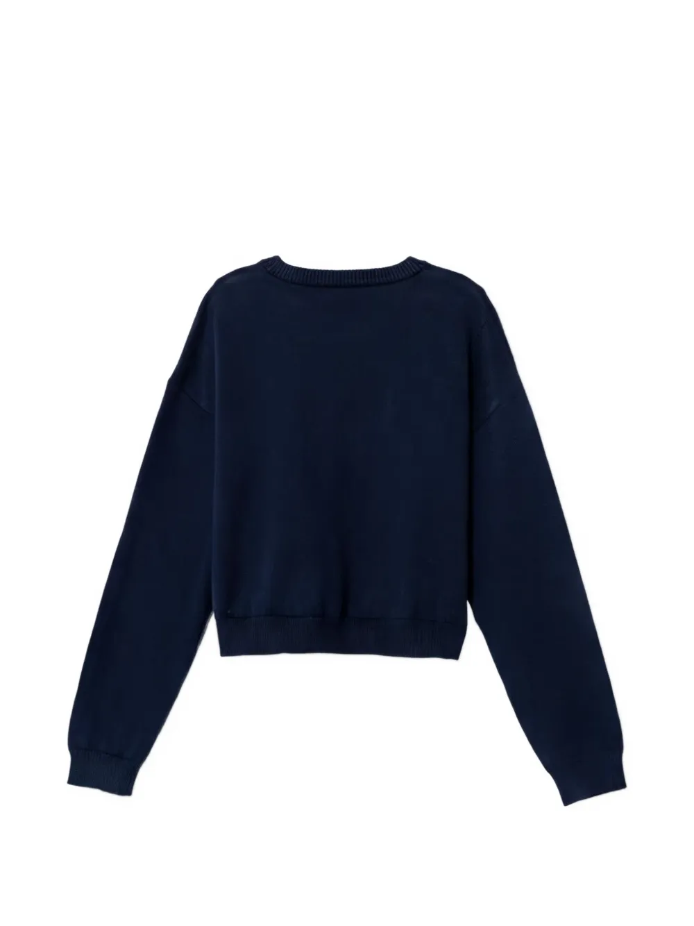 guess kids Trui met ronde hals en stras Blauw