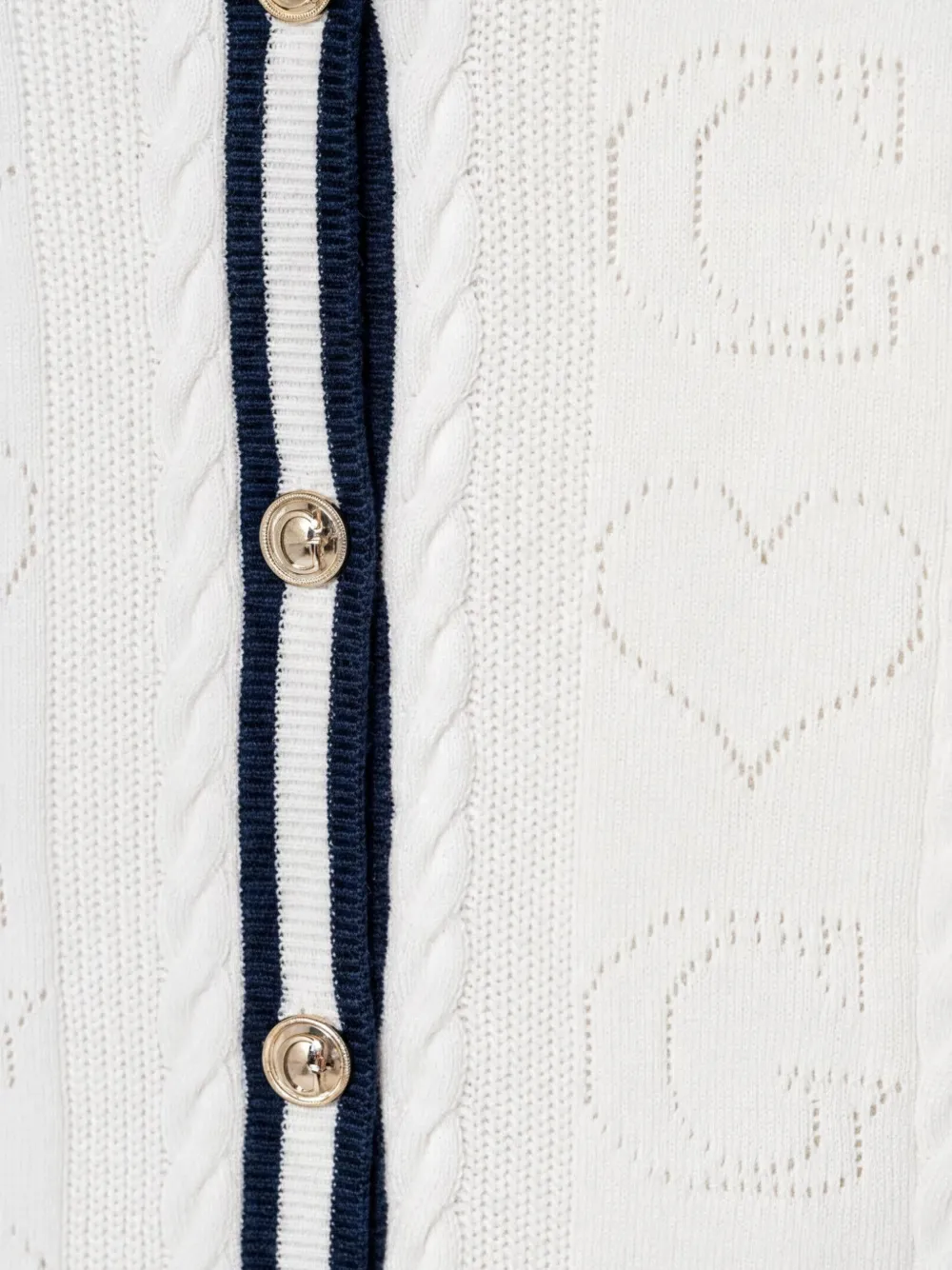 guess kids Kabelgebreid vest Wit