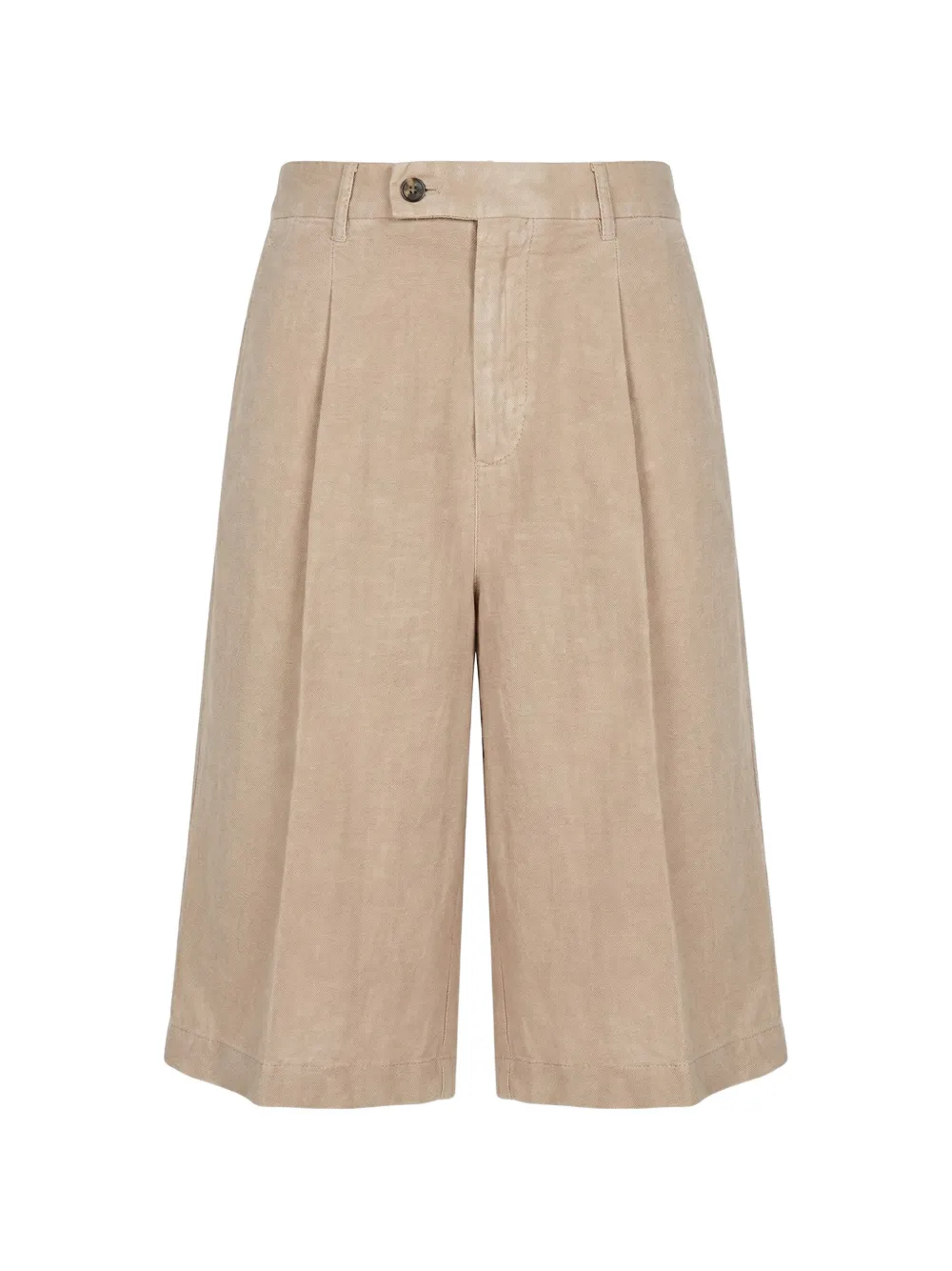 Berwich front-pleats shorts - Neutrals
