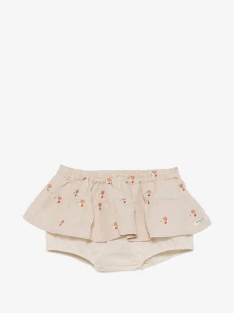 Donsje ruffled embroidered skirt