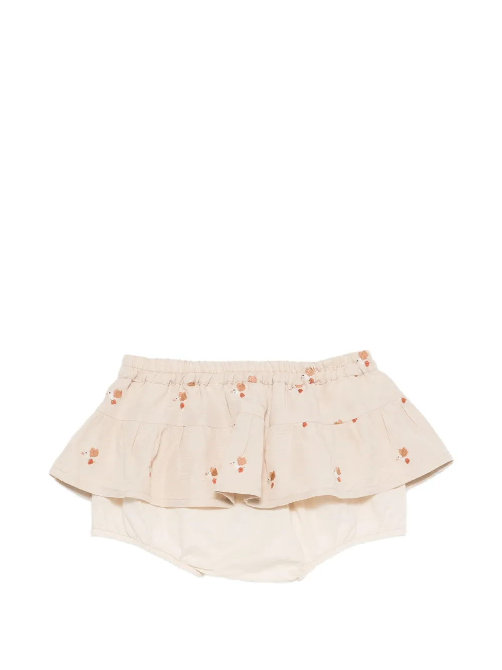  Donsje Ruffled Embroidered Skirt - Neutrals 