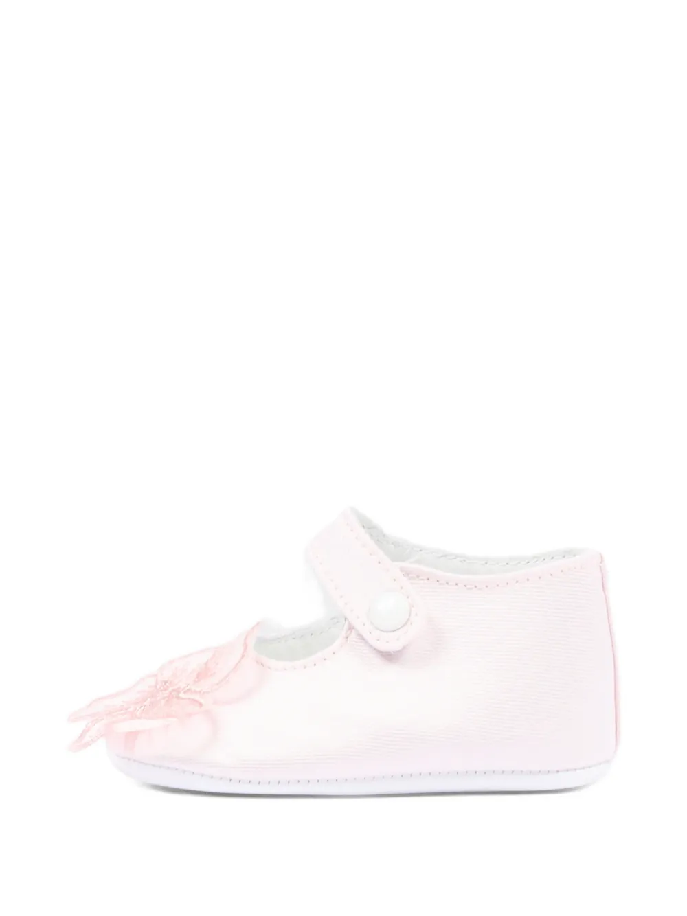 Simonetta flower-motif ballerinas Roze