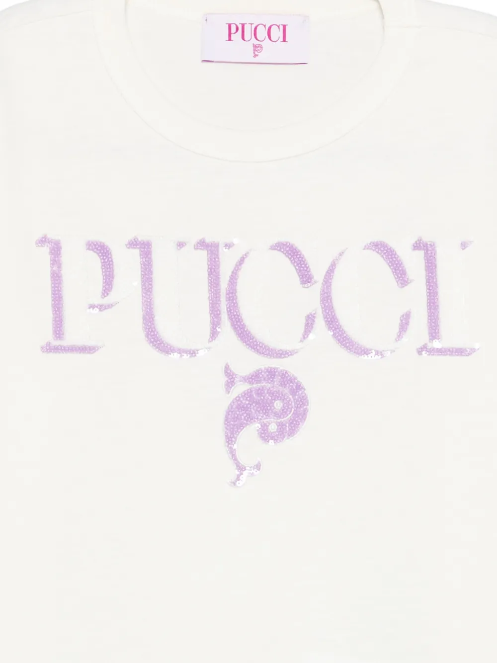  Pucci Junior Logo T-shirt - White 
