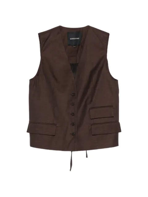HERSKIND Samos button-up waistcoat