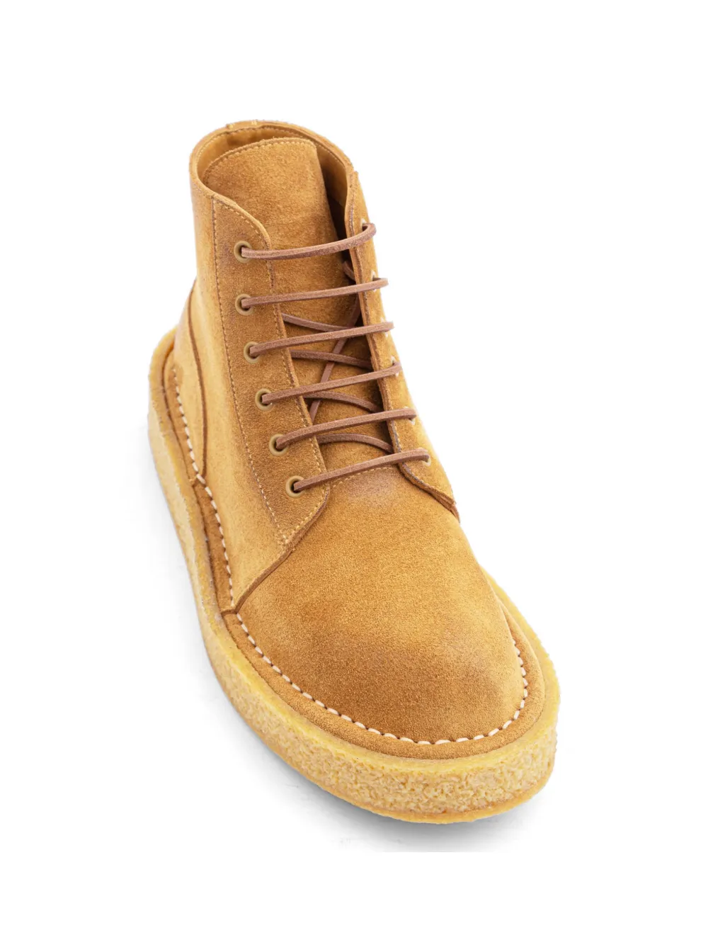 Buttero suede lace-up boots Beige