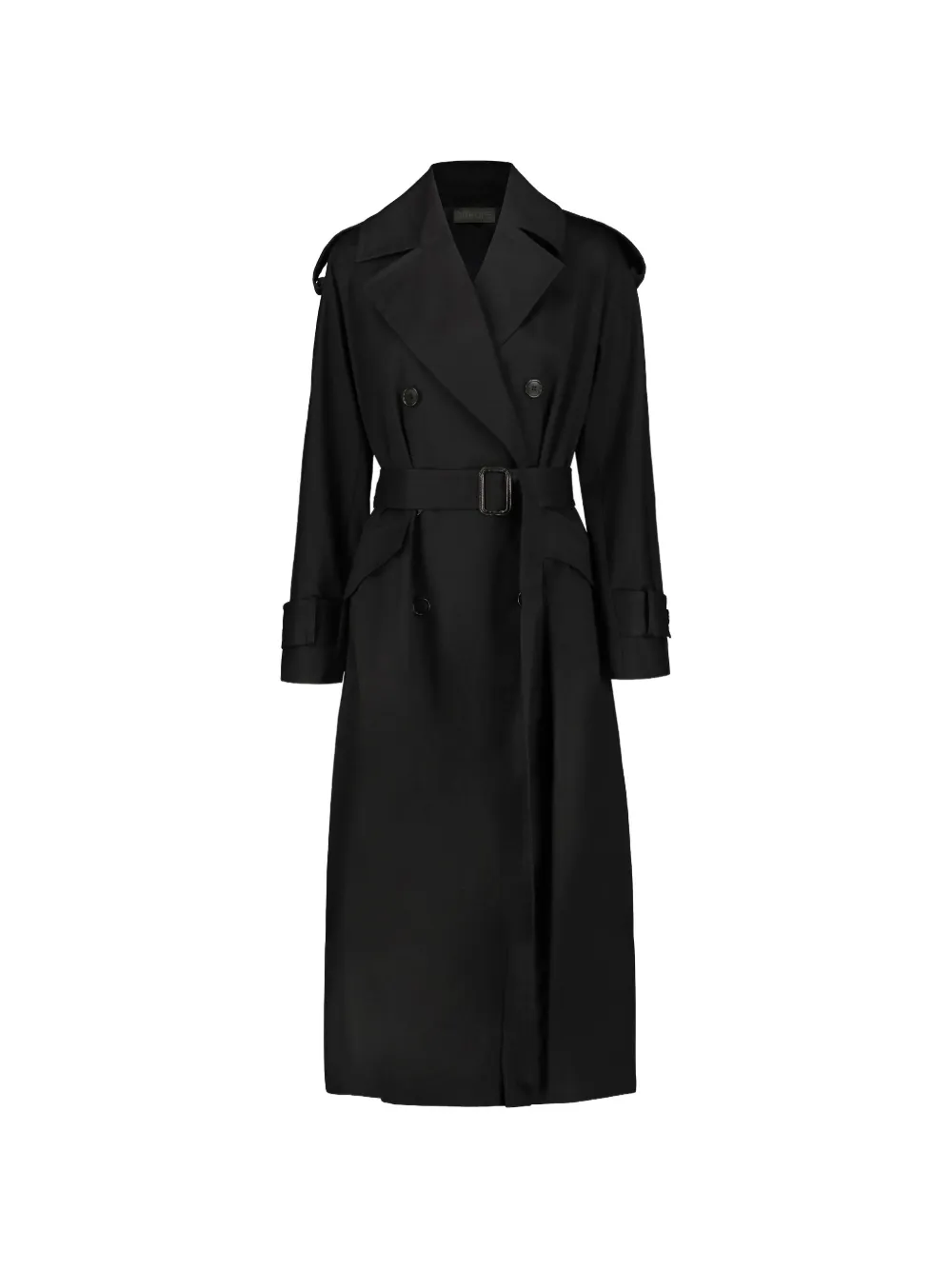 DRHOPE double-breasted belted trench coat - Nero
