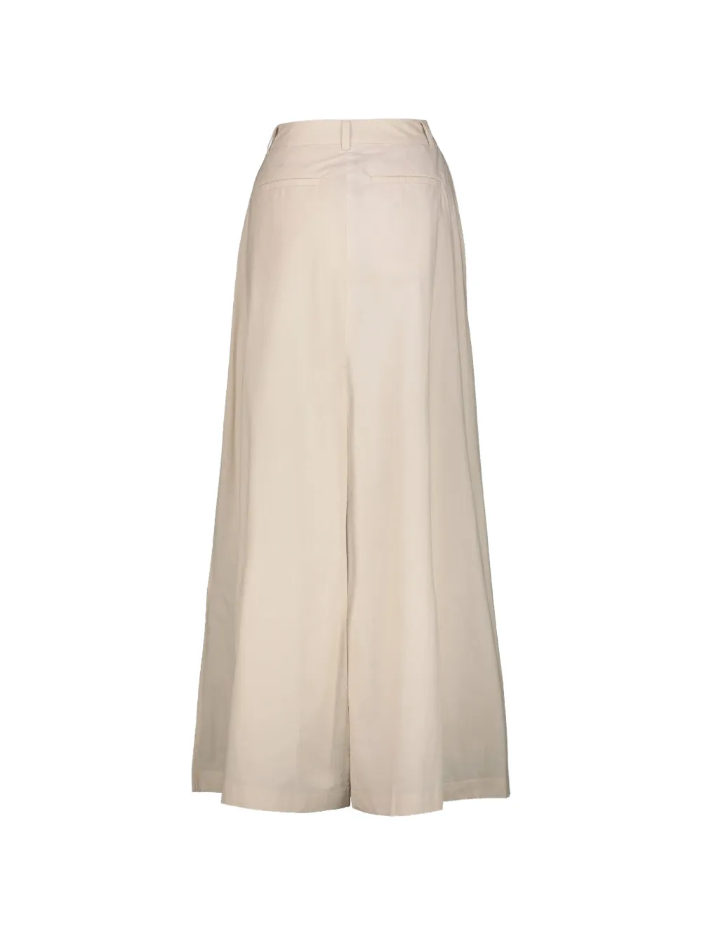  Thelatest Slit-detail Cotton Midi Skirt - Neutrals 