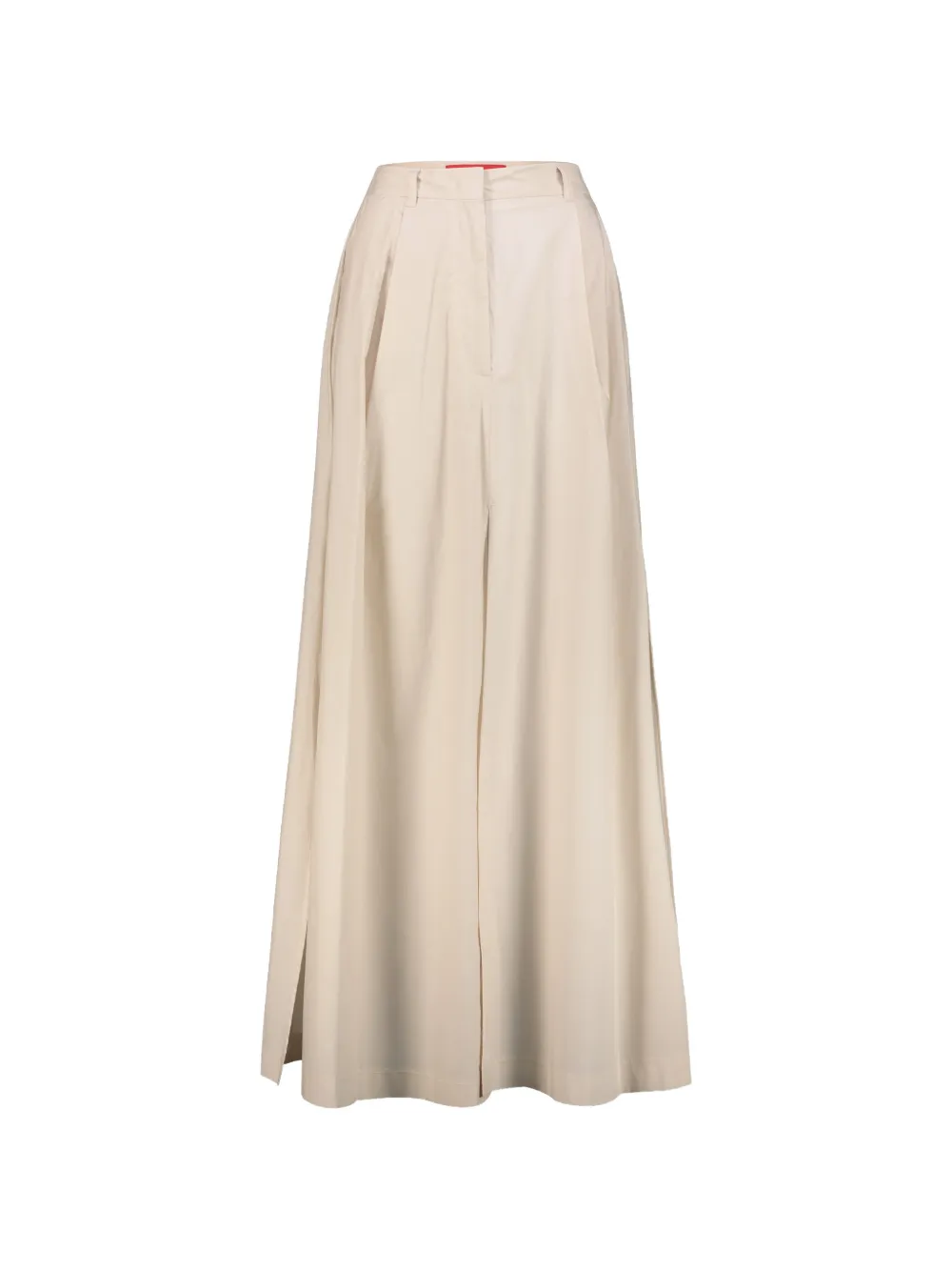 THELATEST slit-detail cotton midi skirt - Toni neutri