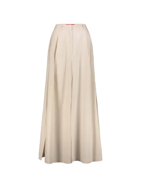 THELATEST — slit-detail cotton midi skirt