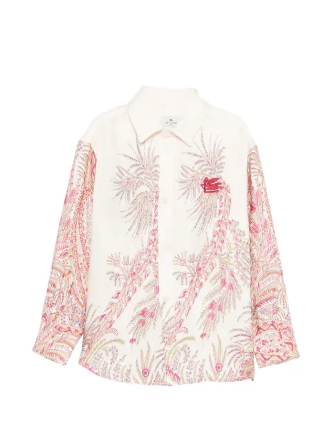 ETRO KIDS floral paisley shirt