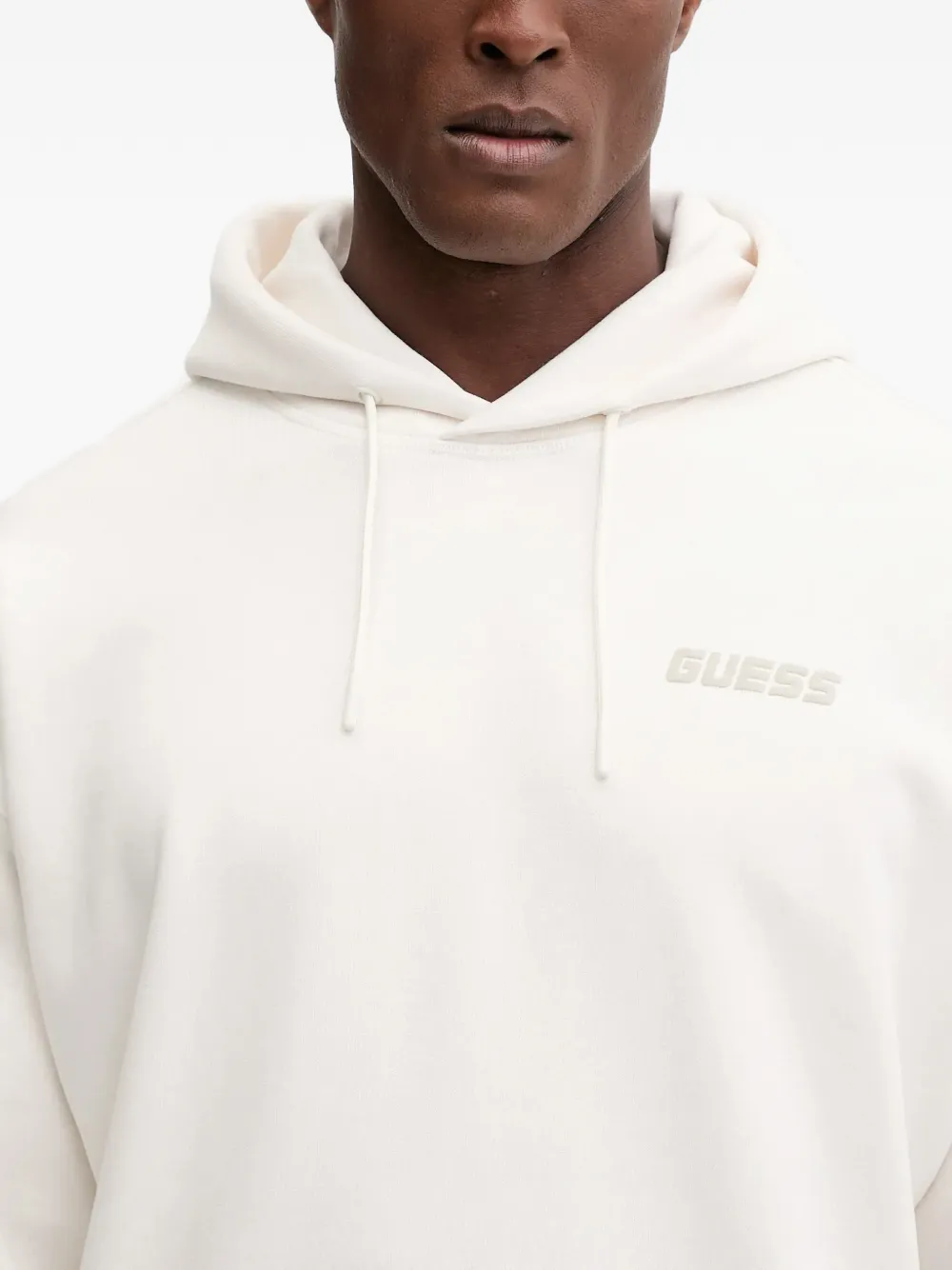 GUESS USA pouch-pocket hoodie Wit