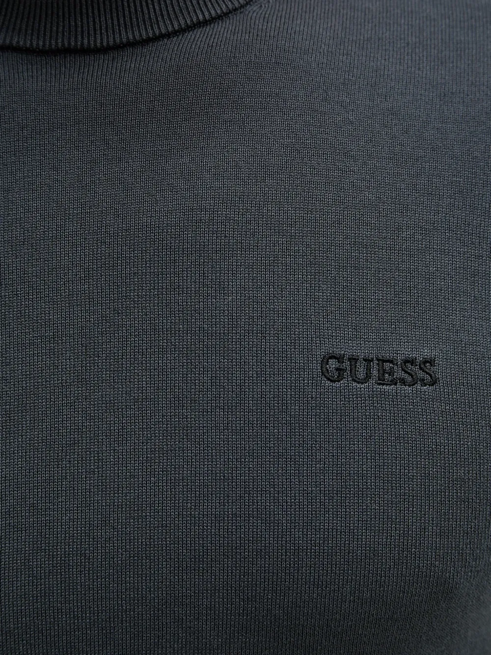 GUESS USA Gebreide sweater met logo Grijs