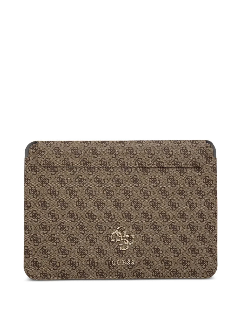 GUESS USA monogram-print laptop sleeve - Toni neutri
