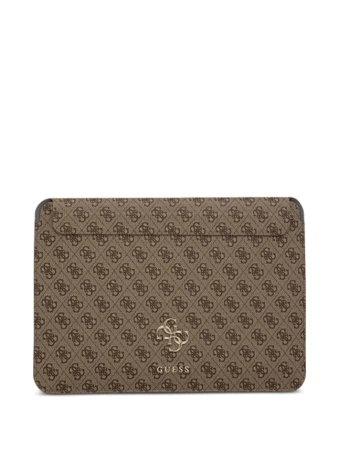 GUESS USA monogram-print laptop sleeve