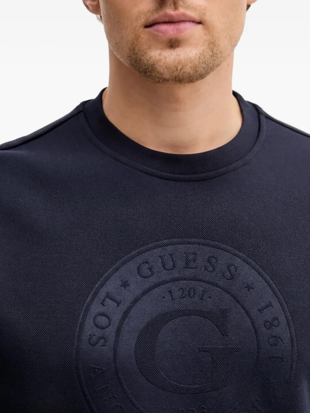 GUESS USA Sweater met ronde hals Blauw