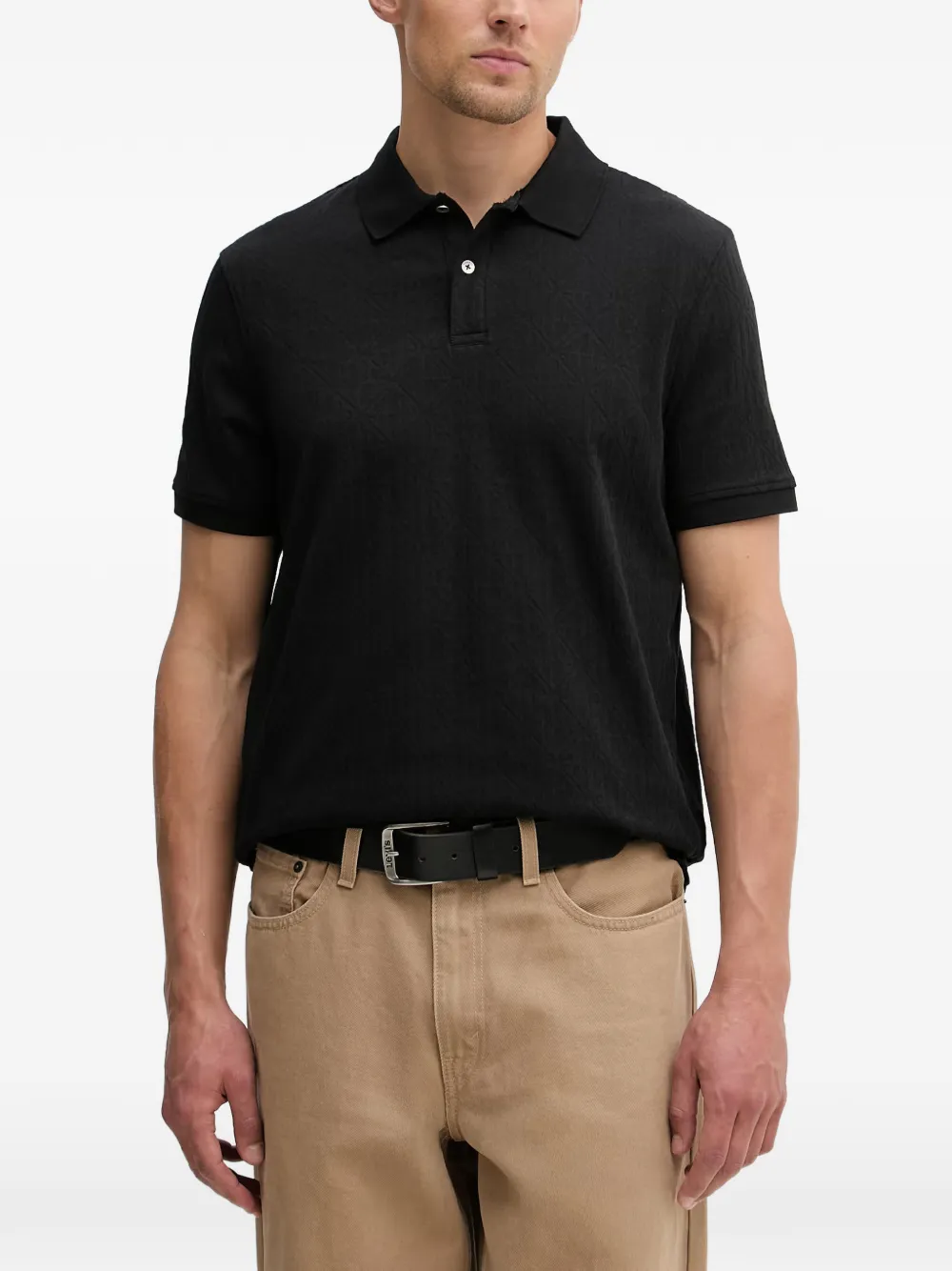 GUESS USA short-sleeve polo shirt - Nero
