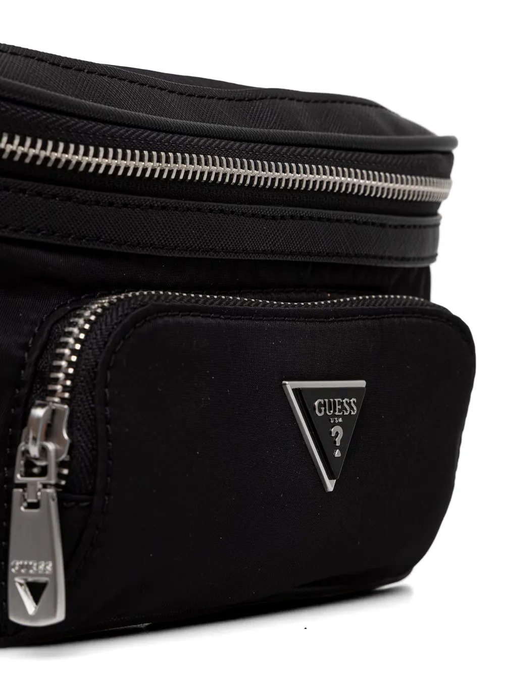 GUESS USA Milano heuptas met logoplakkaat Zwart