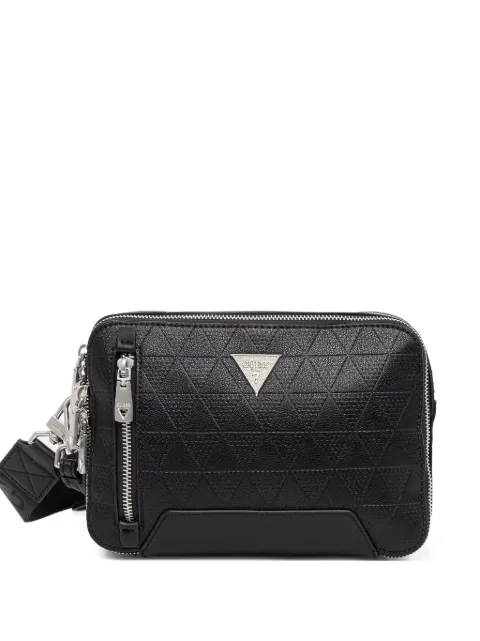 GUESS USA medium Torino triangle-logo messenger bag