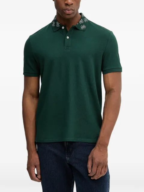 GUESS USA short-sleeve pattern-collar polo shirt