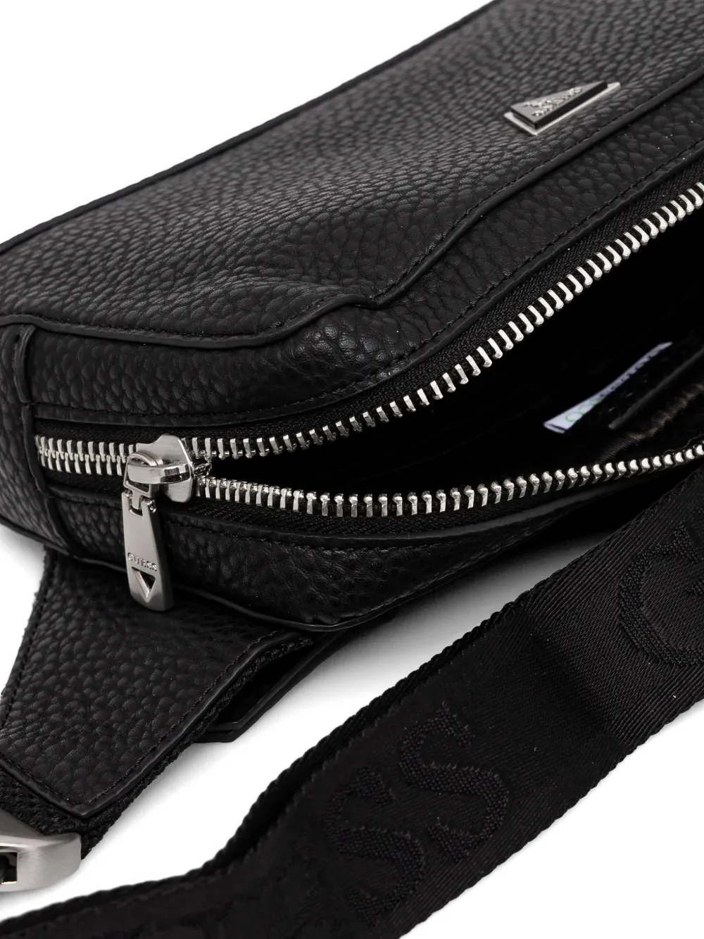 GUESS USA Torino heuptas met logoplakkaat Zwart